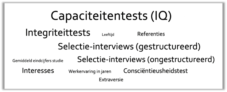 Wat is de voorspellende waarde van een assessment?